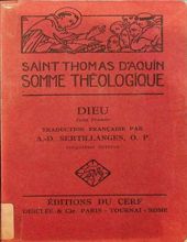 SOMME THÉOLOGIQUE: DIEU. TOME III. 1a, QUESTIONS  18-26