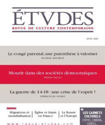 ÉTVDES: REVUE DE CULTURE CONTEMPORAINE: NO 4206, JUIN 2014