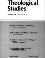 THEOLOGICAL STUDIES: SEPTEMBER 1985, VOL. 46, NO. 3