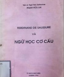 FERDINAND DE SAUSURE VÀ NGỮ HỌC CƠ CẤU