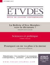 ÉTVDES: REVUE DE CULTURE CONTEMPORAINE: NO 4264, OCTOBRE 2019