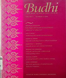 BUDHI - A JOURNAL OF IDEAS AND CULTURE: VOLUME V_NO.2/2001