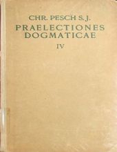 PRAELECTIONES DOGMATICAE