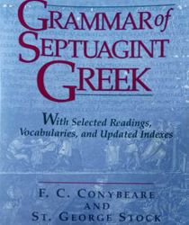 GRAMMAR OF SEPTUAGINT GREEK