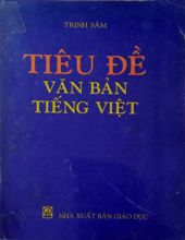 TIÊU ĐỀ VĂN BẢN TIẾNG VIỆT