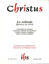 CHRISTUS: REVUE DE FORMATION SPIRITUELLE. TOME 45/ NO 180/ OCTOBRE 1998