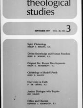 THEOLOGICAL STUDIES: SEPTEMBER 1977, VOL. 38, NO. 3