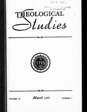 THEOLOGICAL STUDIES: MARCH 1961, VOL. 22, NO. 1