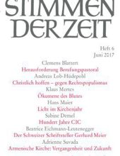 STIMMEN DER ZEIT: HEFT 6, JUNI 2017