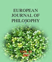 EUROPEAN JOURNAL OF PHILOSOPHY, VOL 15