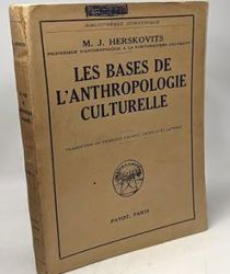 LES BASES DE L'ANTHROPOLOGIE CULTURELLE