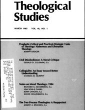 THEOLOGICAL STUDIES: MARCH 1985, VOL. 46, NO. 1