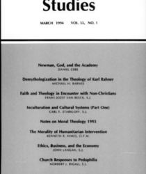THEOLOGICAL STUDIES: MARCH 1994, VOL. 55, NO. 1