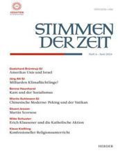 STIMMEN DER ZEIT: HEFT 6, JUNI 2012