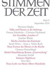 STIMMEN DER ZEIT: HEFT 9, APRIL 2015