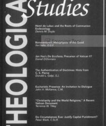 THEOLOGICAL STUDIES: JUNE 1999, VOL. 60, NO. 2