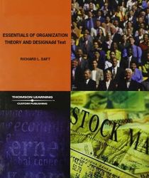 ESSENTIALS OF ORGANIZATION THEORY & DESIGN 