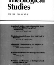THEOLOGICAL STUDIES: DECEMBER 1988, VOL. 49, NO. 2