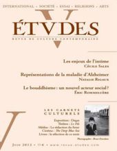 ÉTVDES: REVUE DE CULTURE CONTEMPORAINE: TOME 416, NO 6, JUIN 2012