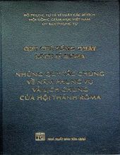 QUY CHẾ TỔNG QUÁT SÁCH LỄ RÔMA