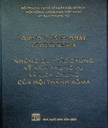 QUY CHẾ TỔNG QUÁT SÁCH LỄ RÔMA