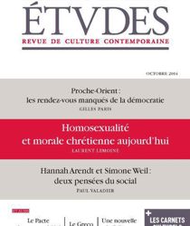 ÉTVDES: REVUE DE CULTURE CONTEMPORAINE: NO 4209, OCTOBRE 2014
