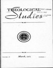 THEOLOGICAL STUDIES: 1967 - VOL. 28 - NO. 1,2,3,4