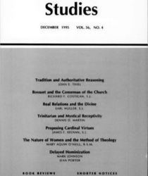 THEOLOGICAL STUDIES: DECEMBER 1995, VOL. 56, NO. 4