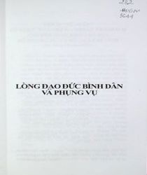 LÒNG ĐẠO ĐỨC BÌNH DÂN VÀ PHỤNG VỤ