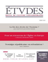 ÉTVDES: REVUE DE CULTURE CONTEMPORAINE: NO 4214, MENSUEL-MARS 2015