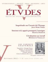 ÉTVDES: REVUE DE CULTURE CONTEMPORAINE: TOME 419, NO 3, SEPTEMBRE 2013