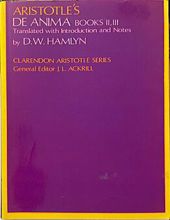 ARISTOTLE DE ANIMA BOOK II, III