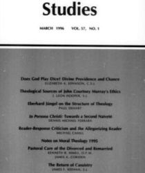 THEOLOGICAL STUDIES: MARCH 1996, VOL. 57, NO. 1
