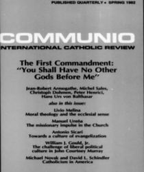 COMMUNIO: INTERNATIONAL CATHOLIC REVIEW