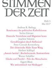 STIMMEN DER ZEIT: HEFT 5, MAI 2017