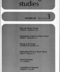THEOLOGICAL STUDIES: SEPTEMBER 1980, VOL. 41, NO. 3