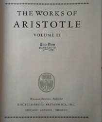 GREAT BOOKS: THE WORKS OF ARISTOTLE: II