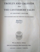 GREAT BOOKS: TROILUS AND CRESSIDA & THE CANTERBURY TALES