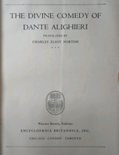 GREAT BOOKS: THE DIVINE COMEDY OF DANTE ALIGHIERI