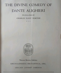 GREAT BOOKS: THE DIVINE COMEDY OF DANTE ALIGHIERI