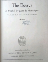 GREAT BOOKS: THE ESSAYS OF MICHEL EYQUEM DE MONTAIGNE