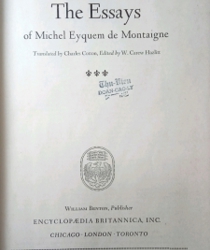 GREAT BOOKS: THE ESSAYS OF MICHEL EYQUEM DE MONTAIGNE