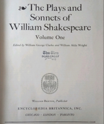 GREAT BOOKS: THE PLAYS AND SONNETS OF WILLIAM SHAKESPEARE: I