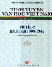 TINH TUYỂN VĂN HỌC VIỆT NAM, TẬP 7