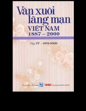 VĂN XUÔI LÃNG MẠN VIỆT NAM 1887-2000, TẬP 4