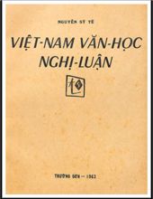 VIỆT NAM VĂN HỌC NGHỊ LUẬN