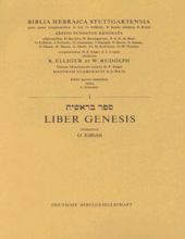 LIBER GENESIS - 1 (BIBLIA HEBRAICA STUTTGARTENSIA)