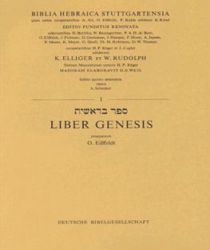 LIBER GENESIS - 1 (BIBLIA HEBRAICA STUTTGARTENSIA)