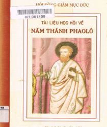 TÀI LIỆU HỌC HỎI VỀ NĂM THÁNH PHAOLÔ