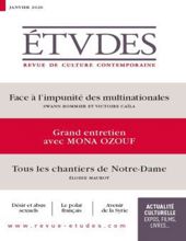 ÉTVDES: REVUE DE CULTURE CONTEMPORAINE: NO 4267, JANVIER 2020